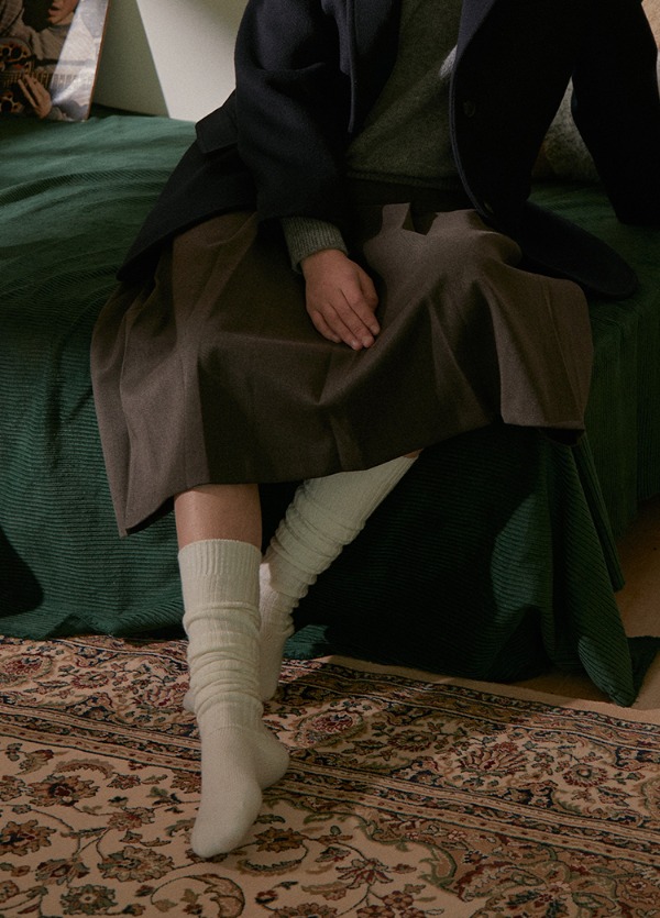 울 캐시미어 소프트 롱 삭스 (3color) Wool Cashmere Soft Long Socks 3color